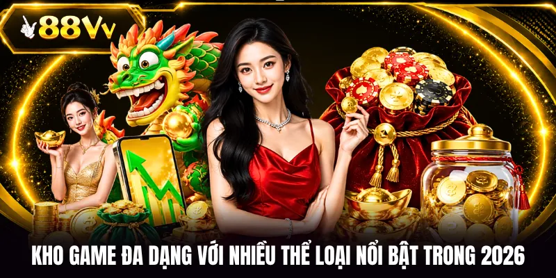 Kho game đa dạng với nhiều thể loại nổi bật trong 2026