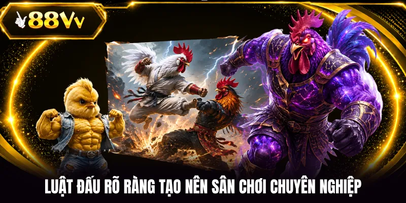 Luật đấu rõ ràng tạo nên sân chơi chuyên nghiệp